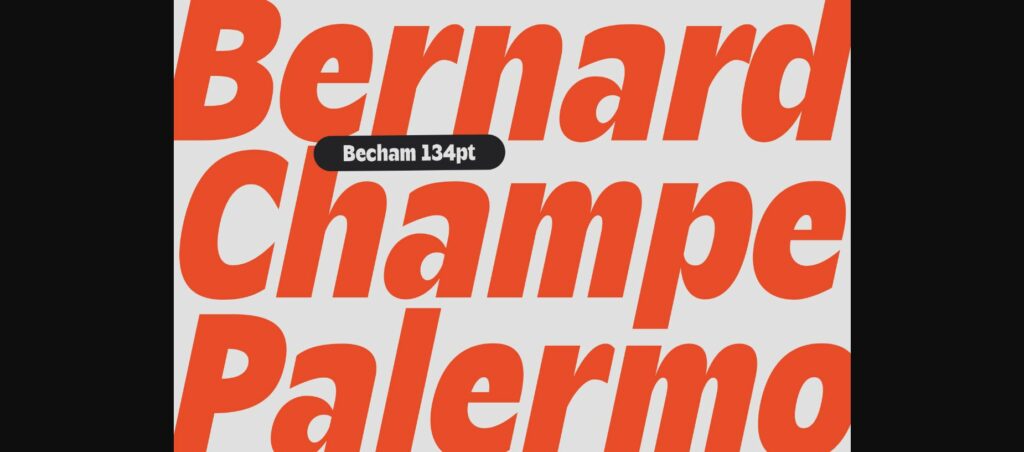 Becham Font Poster 6