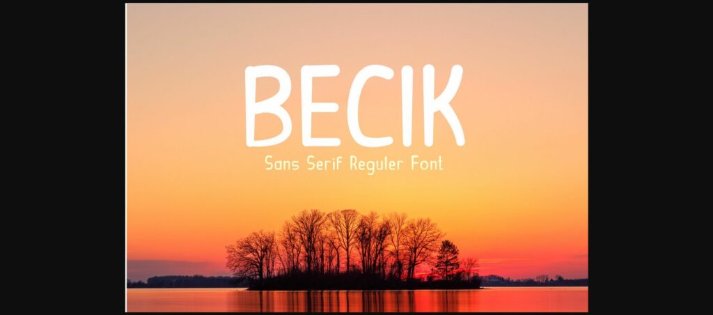 Becik Font Poster 3