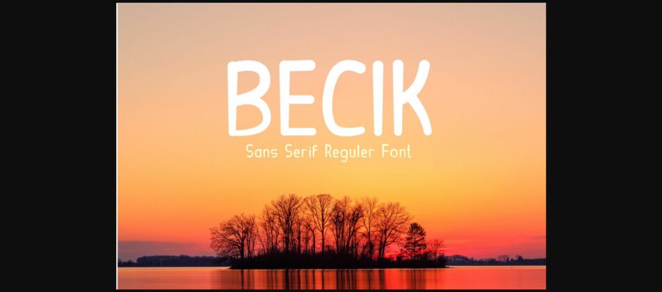 Becik Font Poster 3