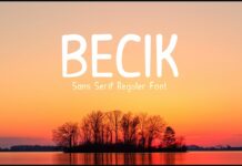 Becik Font Poster 1