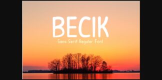 Becik Font Poster 1