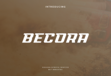 Becora Font Poster 1