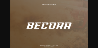 Becora Font Poster 1