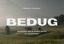 Bedug Font Poster 1