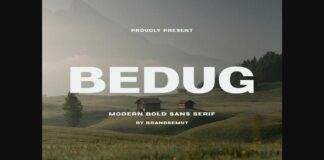 Bedug Font Poster 1