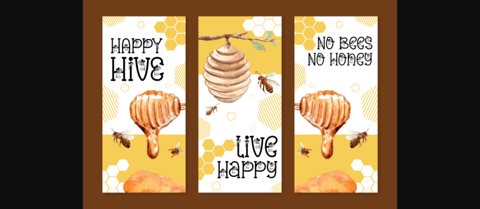 Bee Baby Font Poster 4