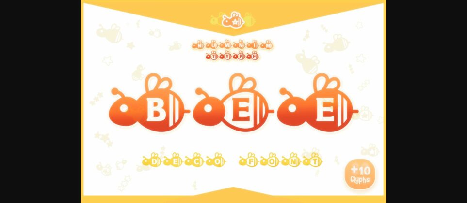 Bee Font Poster 3