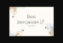 Bee Benjawan Lf Font Poster 1