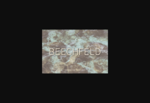 Beechfeld Font Poster 1