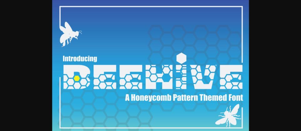 Beehive Font Poster 3