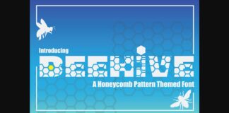 Beehive Font Poster 1