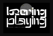 Beering Playing Font Poster 1