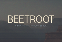 Beetroot Font Poster 1