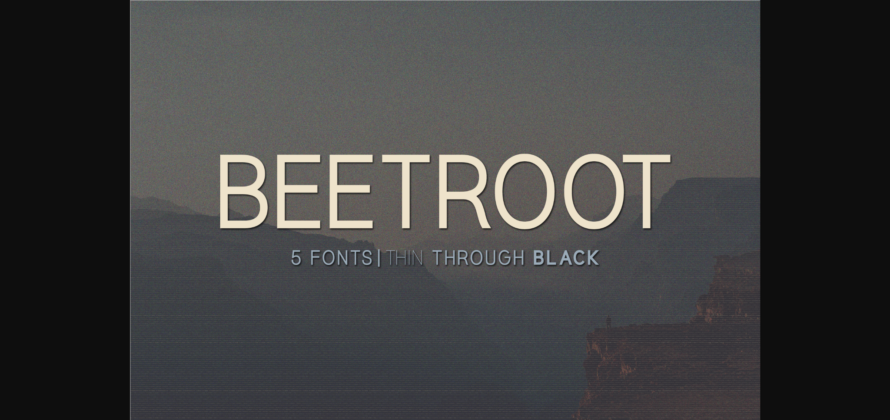 Beetroot Font Poster 1