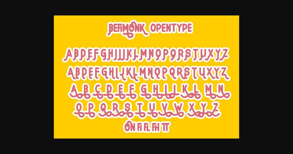 Befimonk Font Poster 8