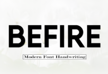 Befire Font Befire Font Poster 1