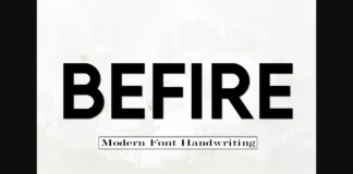 Befire Font Poster 1