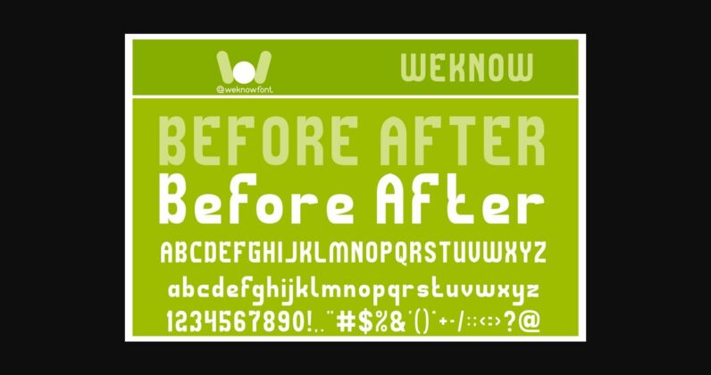 Before After Font Poster 3
