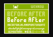 Before After Font Poster 1