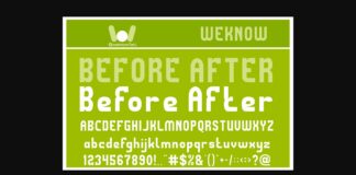 Before After Font Poster 1