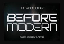 Before Modern Font Poster 1