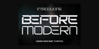 Before Modern Font Poster 1