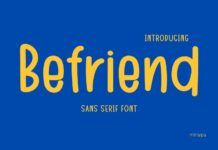 Befriend Font Poster 1