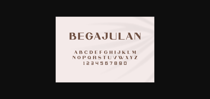 Begajulan Font Poster 5