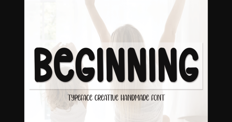 Beginning Font Poster 3