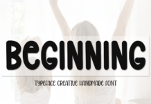 Beginning Font Beginning Font Poster 1