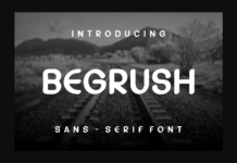 Begrush Font Poster 1