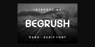 Begrush Font Poster 1