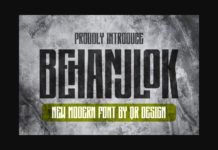 Behanjlok Font Poster 1