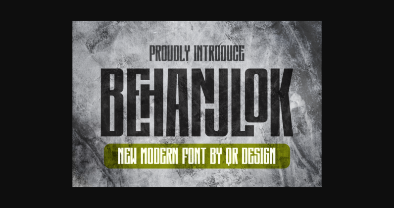 Behanjlok Font Poster 1