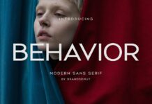 Behavior Font Poster 1