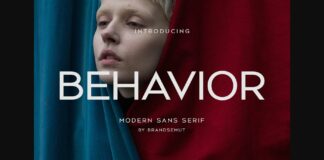 Behavior Font Poster 1