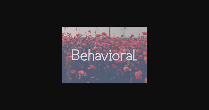 Behavioral Font Poster 3