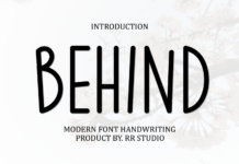 Behind Font Poster 1