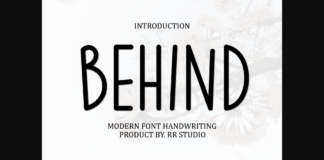 Behind Font Poster 1