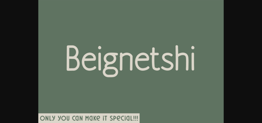 Beignetshi Font Poster 3