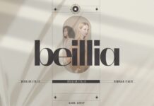 Beillia Font Poster 1