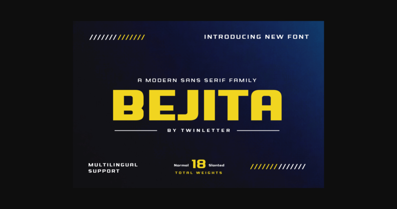 Bejita Font Poster 3