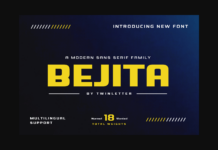 Bejita Font Poster 1