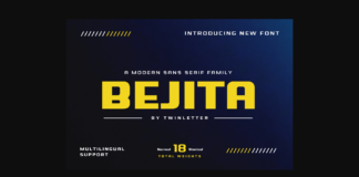 Bejita Font Poster 1