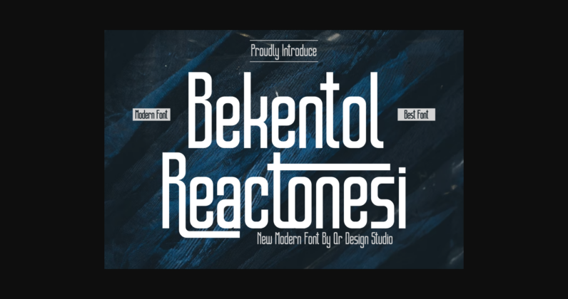 Bekentol Reactonesi Font Poster 3