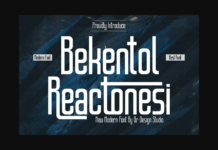 Bekentol Reactonesi Font Poster 1
