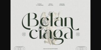 Belanciaga Font Poster 1