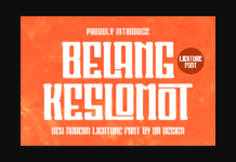 Belang Keslomot Font Poster 1