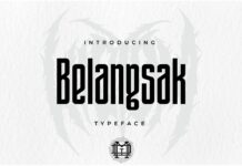 Belangsak Font Poster 1