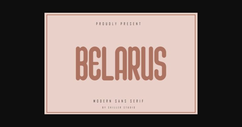 Belarus Font Poster 3